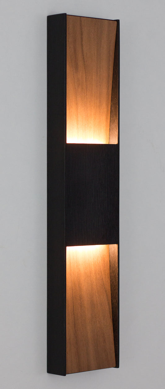 DUALITY Walnut Wall Light - LED Sconce