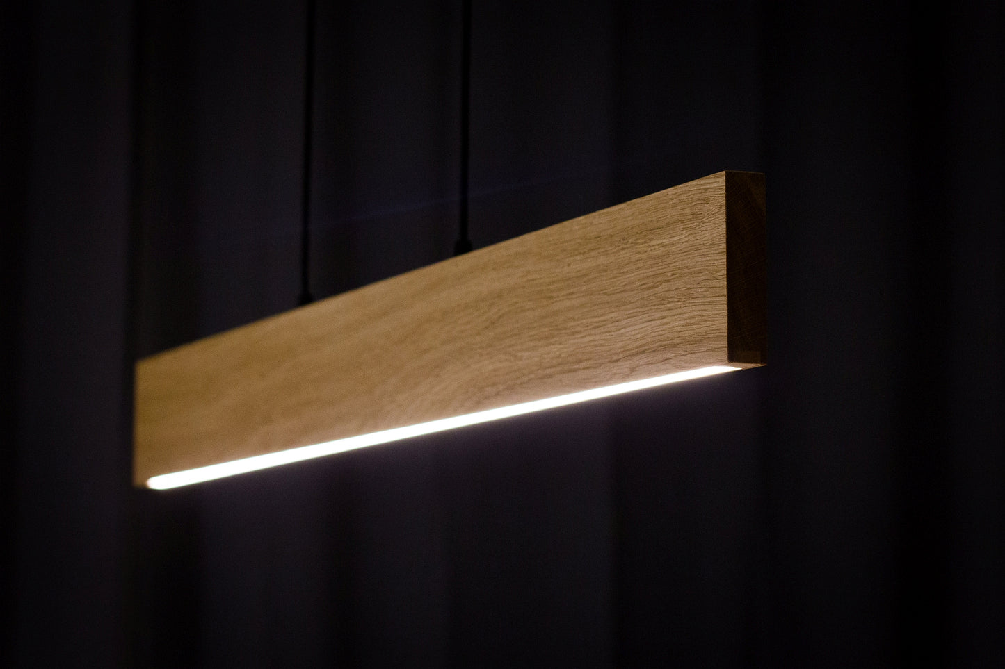 DIMMABLE Modern LED Pendant Light - Wooden Lamp