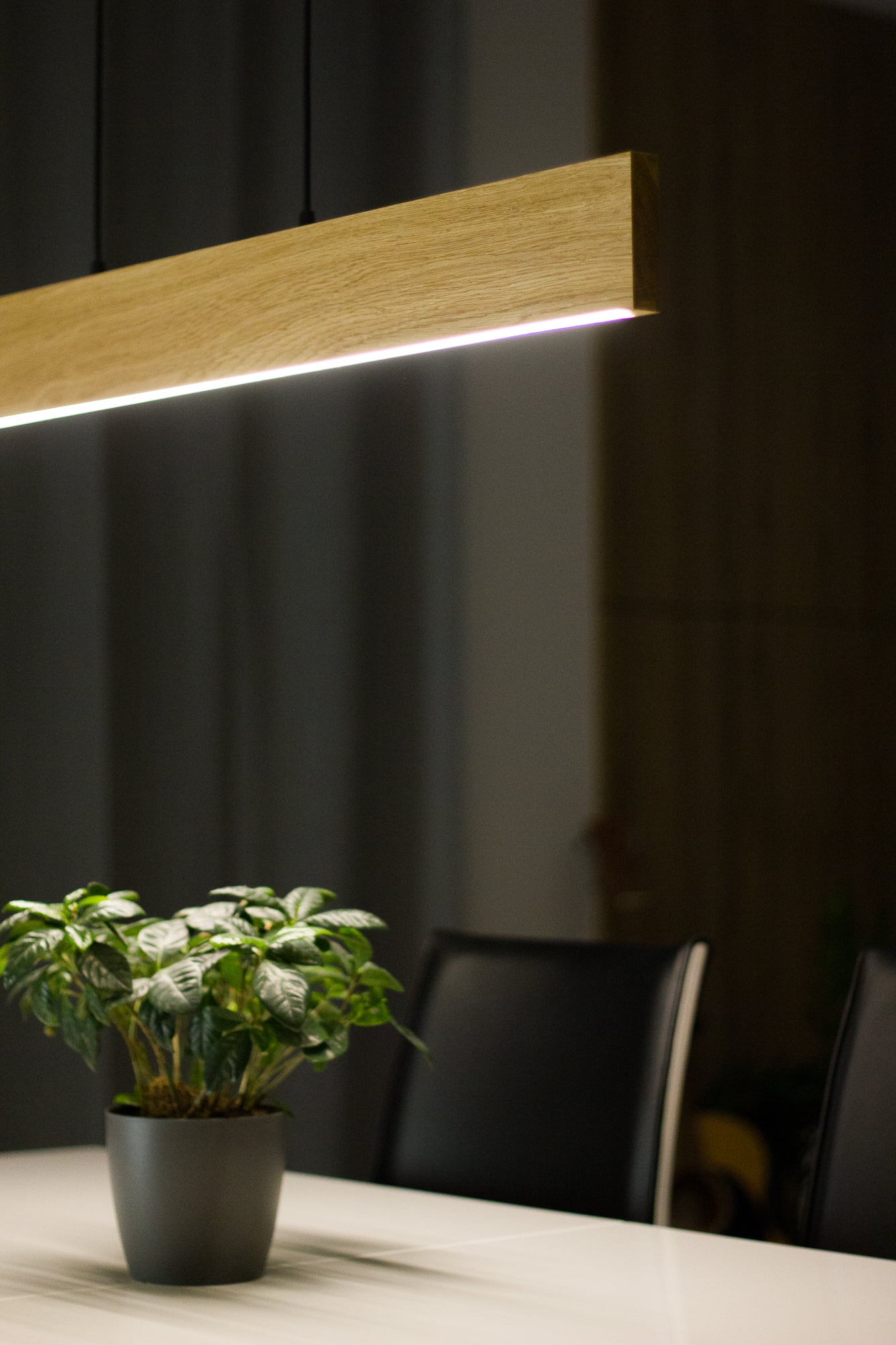 DIMMABLE Modern LED Pendant Light - Wooden Lamp